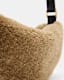 Half Moon Shearling Crossbody Bag