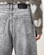 Aki Crossover Wide Leg Denim Jeans