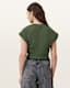 Mira Cropped Satin Drawcord T-Shirt