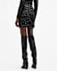 Eris Metallic Leopard Print Mini Skirt