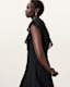 Fleur Textured Asymmetric Hem Dress