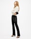 Pearson Slim Fit Raw Hem Leather Trousers