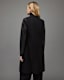 Sidney Leather Sleeve Cashmere Mix Coat