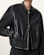 Martina Leather Bomber Jacket