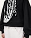 Metallo Dana Printed Zip Sweatshirt