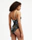 Niki Floral Bandeau Cut-Out Swimsuit
