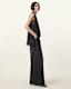 Abi Lace Trim Draped Top
