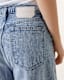 Blake Frayed Wide Leg Denim Jeans