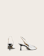Denver Leather Slingback Heeled Shoes