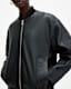 Yara Relaxed Fit Leather Bomber Jacket
