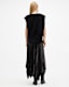 Phia Metallic Asymmetric Maxi Skirt