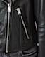 Dalby Slim Fit Leather Biker Jacket