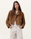 Hendry Cropped Suede Trench Coat