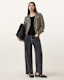 Dalby Slim Fit Leather Biker Jacket
