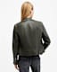 Dalby Slim Fit Leather Biker Jacket