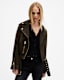 Balfern Belted Suede Biker Jacket