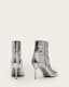Natasha Pointed Metallic Leather Boots