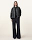 Sofi Drawstring Leather Bomber Jacket
