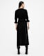 Ani V-Neck Velvet Midi Dress