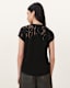 Anna Snake Print Devore T-Shirt