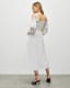 Launa Off Shoulder Broderie Maxi Dress