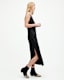 Immy Lace Trim V-Neck Midi Slip Dress