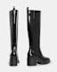 Natalia Knee High Shine Leather Boots