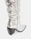 Reina Metallic Leather Boots