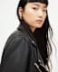 Billie Leather Oversized Biker Jacket