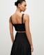 Alex Smock Embroidery Super Cropped Top
