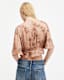 Tian Floral Print Oto Shirred Bust Top