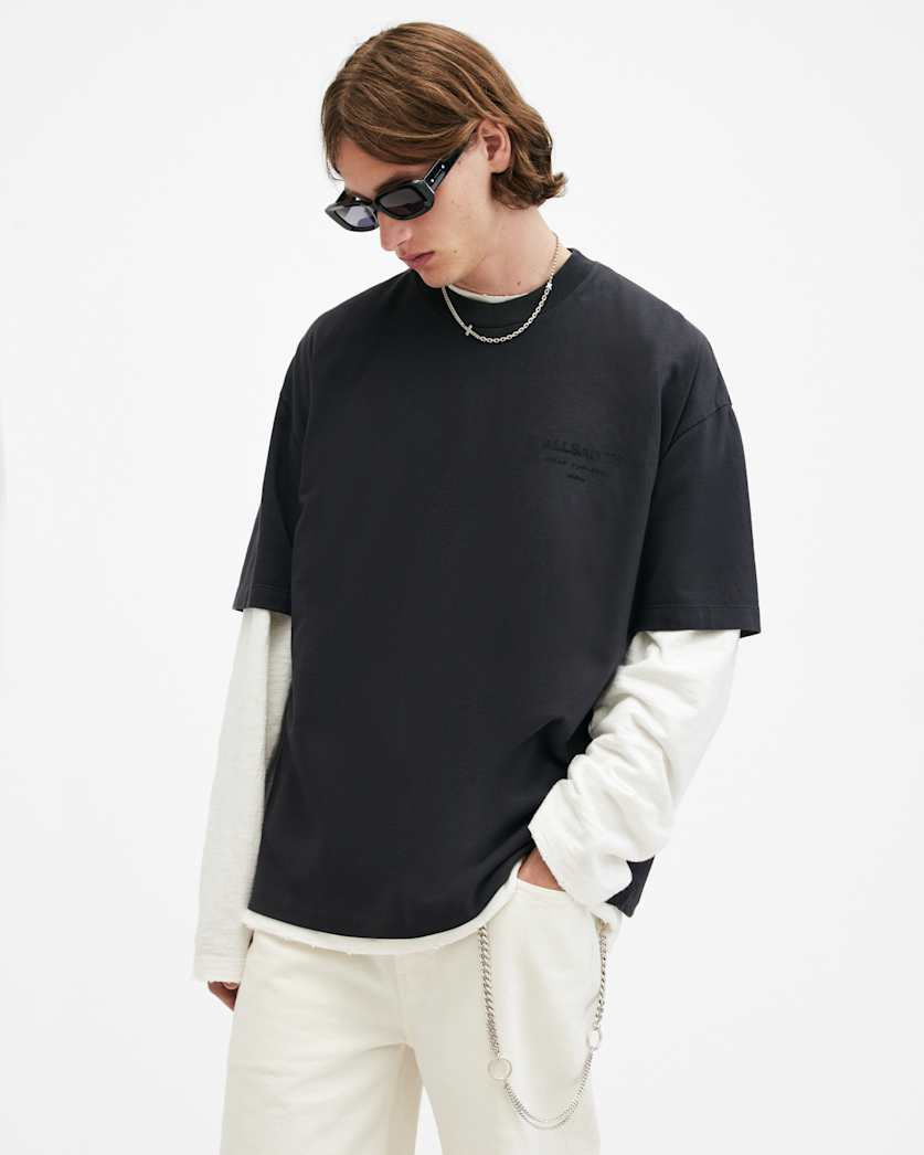 Xander Flocked Logo Oversized T-Shirt