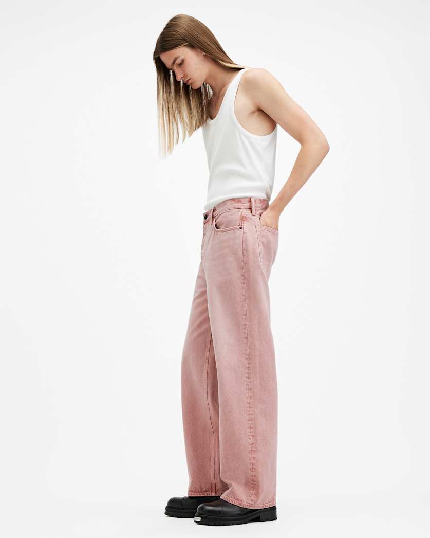 Lenny Loose Fit Wide Leg Denim Jeans