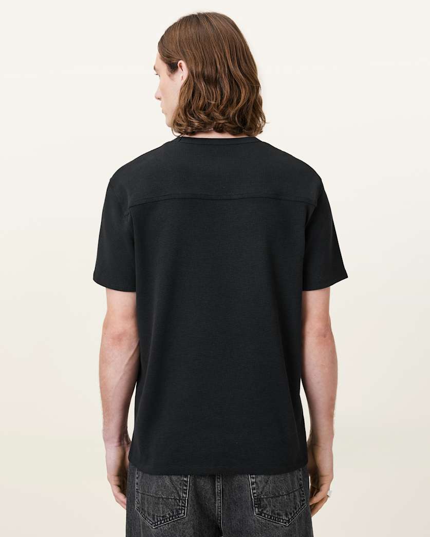 Ellis Waffle Texture Crew Neck Ramskull T-Shirt