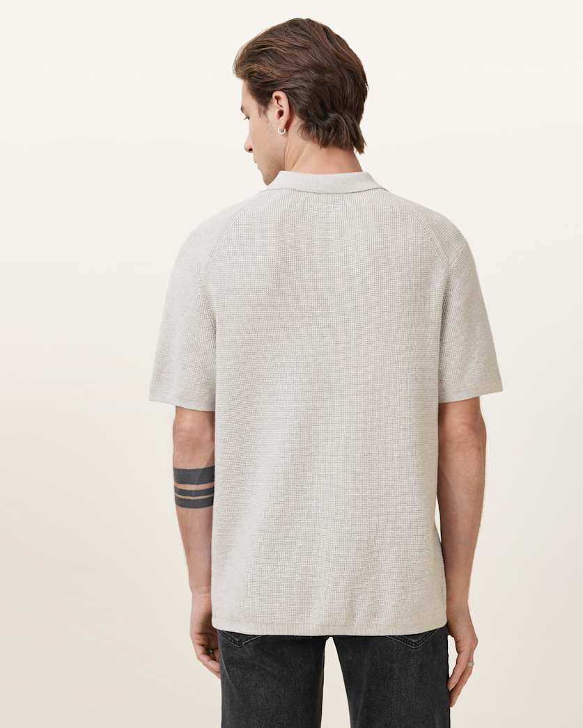 Aspen Waffle Texture Ramskull Polo Shirt