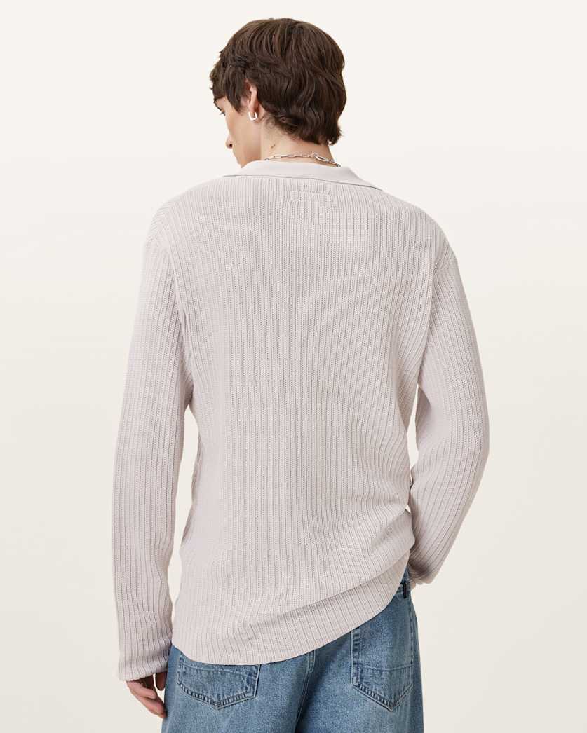 Thoma Long Sleeve Knitted Polo Shirt