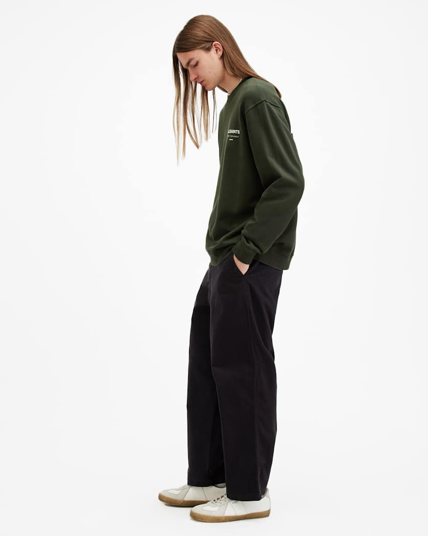 Underground Relaxed Fit Crew Neck Sweatshirt