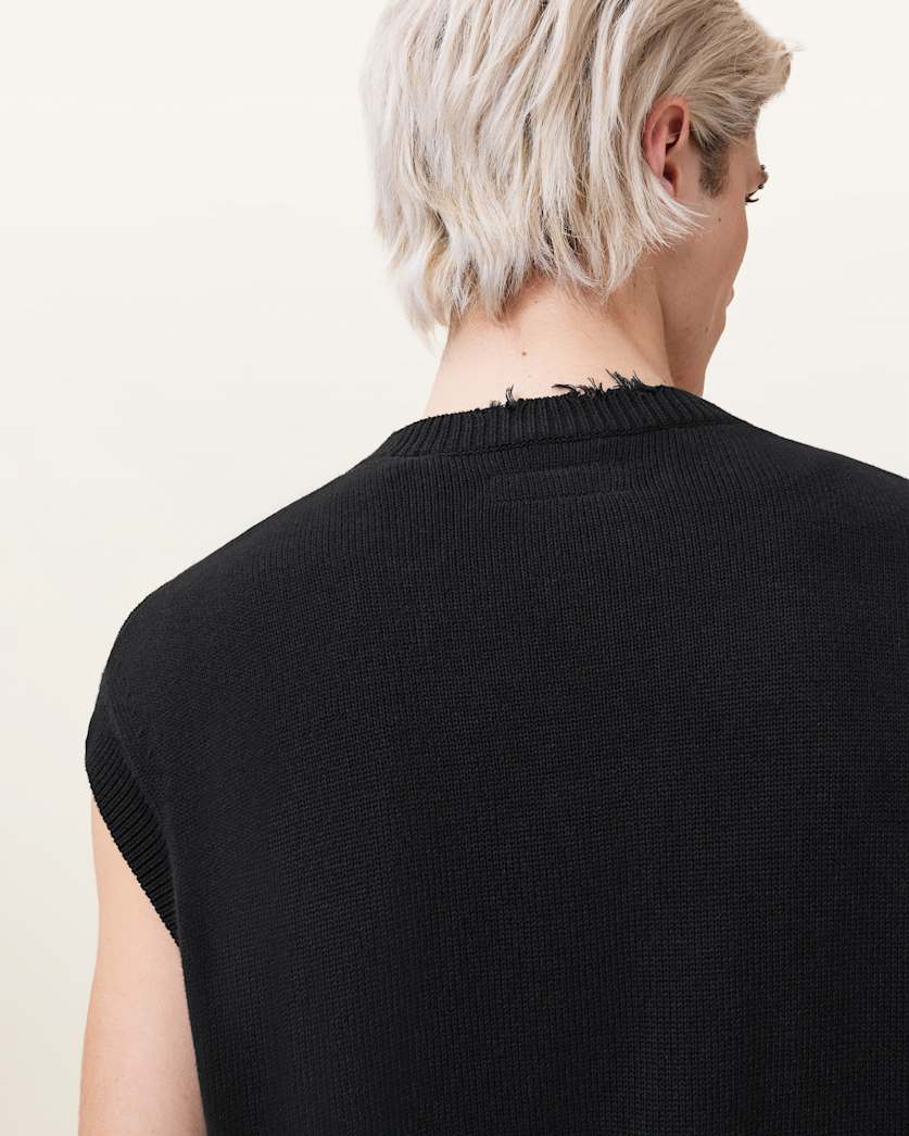 Scripture Sleeveless Knitted Tank Top
