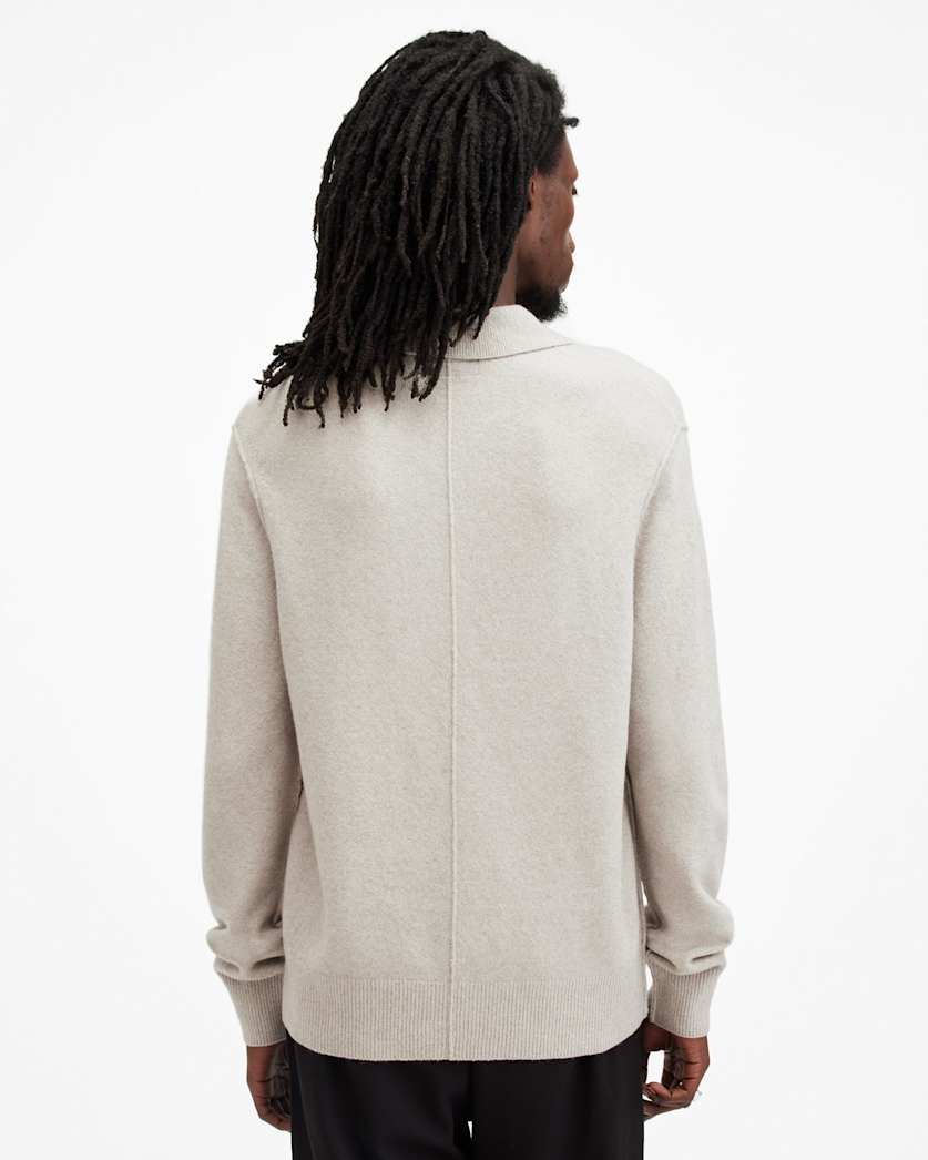 Statten Long Sleeve Ramskull Polo Jumper