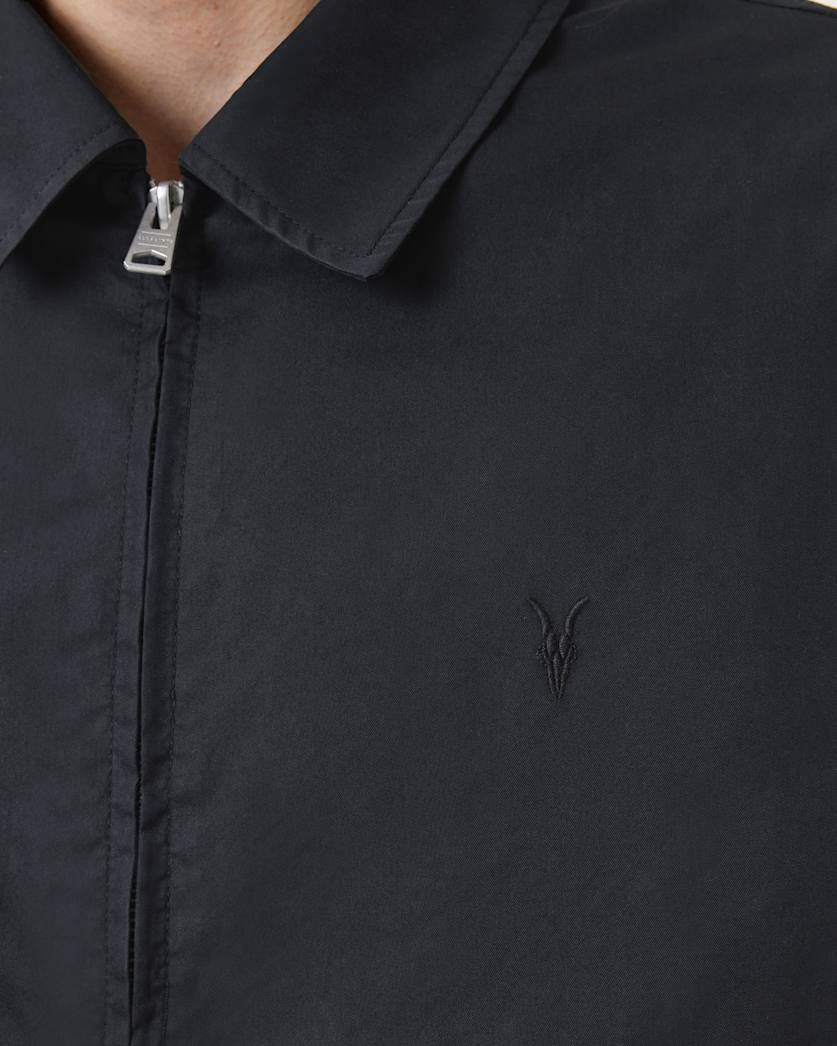 Trey Black Ramskull Pointed Collar Jacket