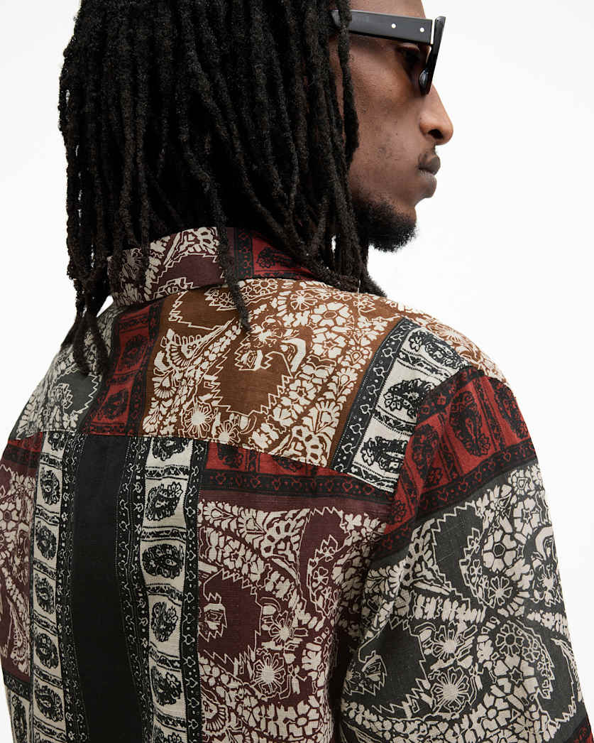 Marquee Paisley Print Relaxed Fit Shirt
