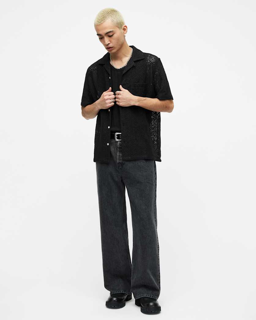 Harden Hexagon Lace Relaxed Fit Shirt