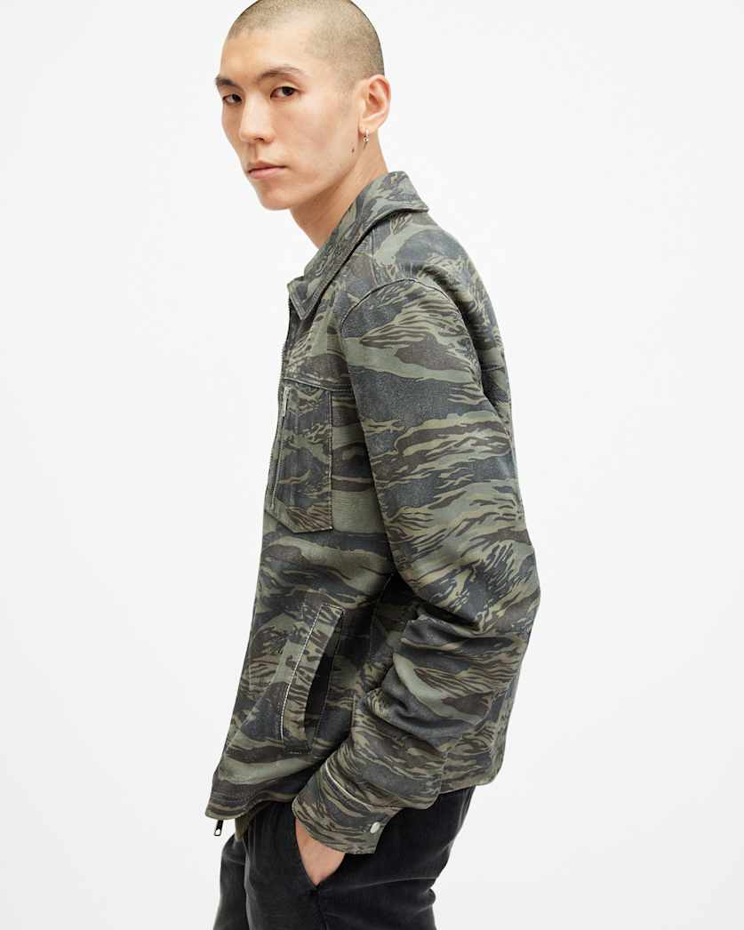 Eddy Camouflage Suede Jacket