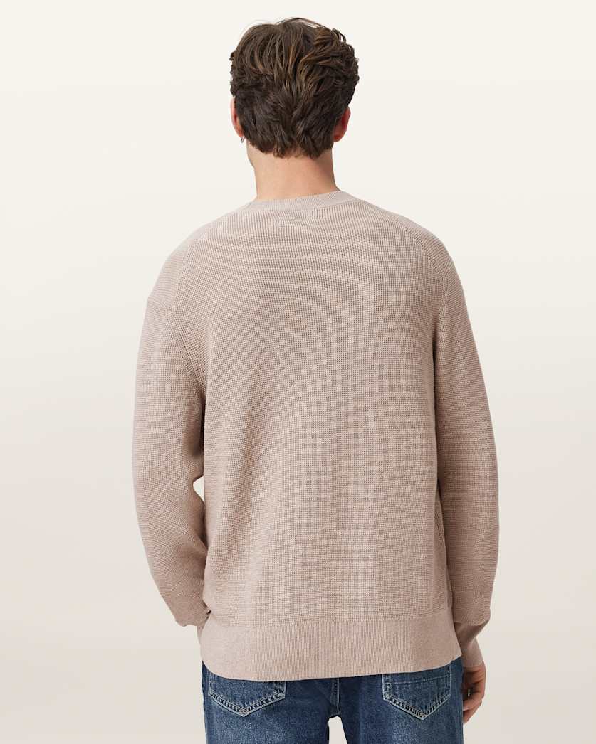 Aspen Waffle Texture Crew Neck Ramskull Jumper