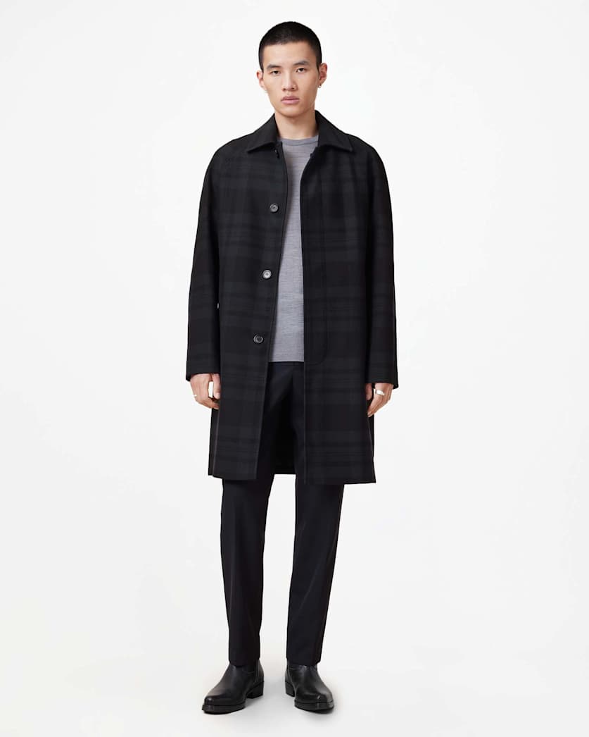Marton Checked Relaxed Fit Coat