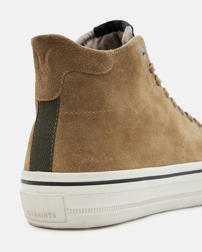Lewis Lace Up Suede High Top Trainers