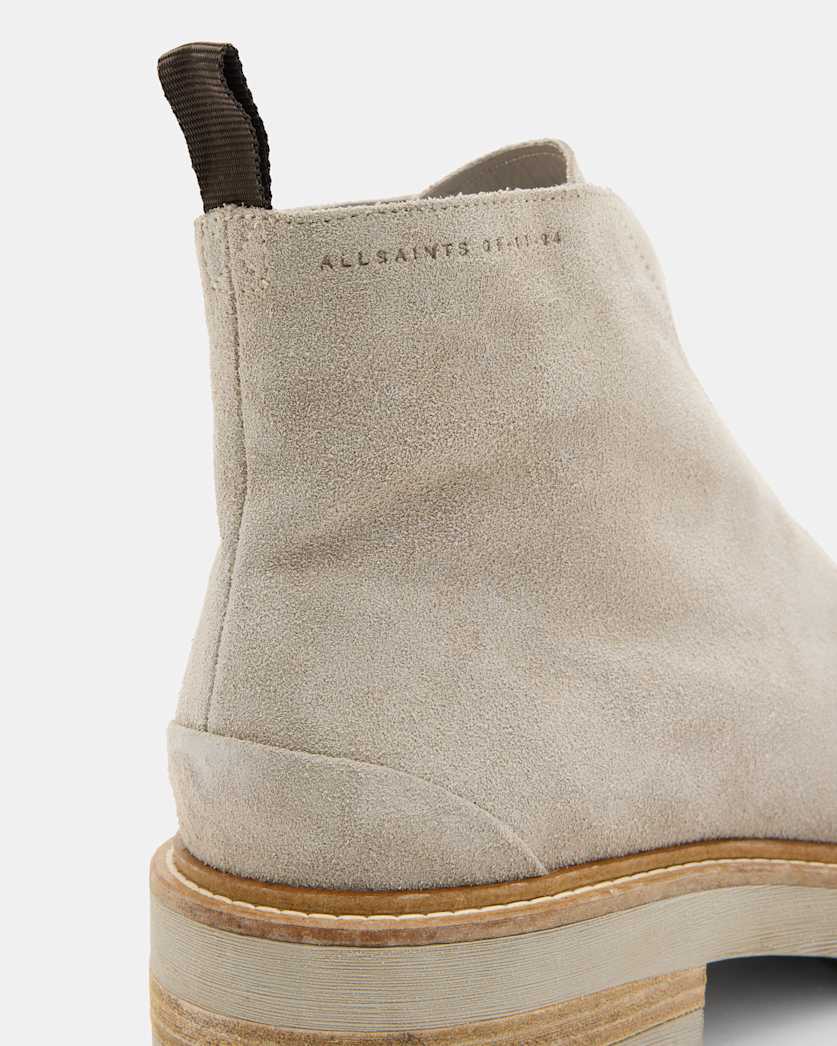 Master Suede Zip Up Boots