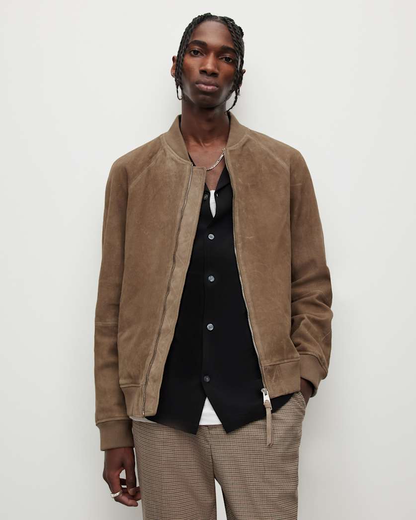 Dains Suede Bomber Jacket