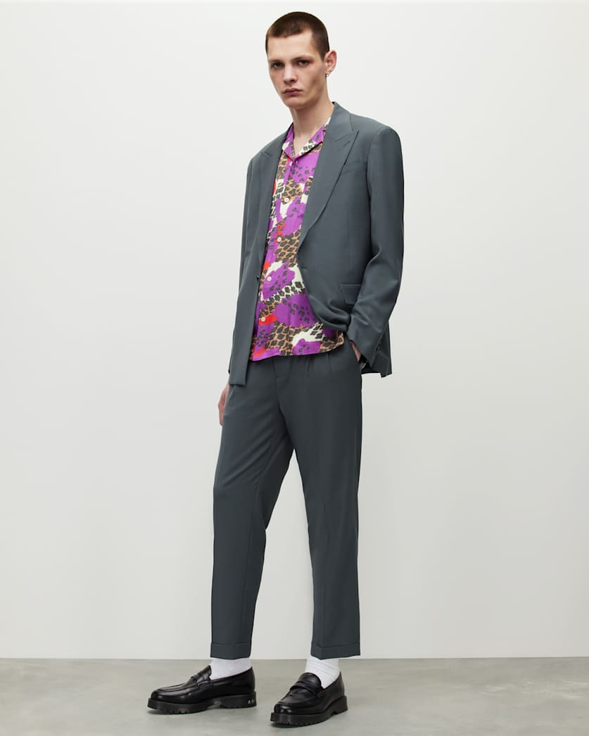Berto Cropped Relaxed Fit Trousers