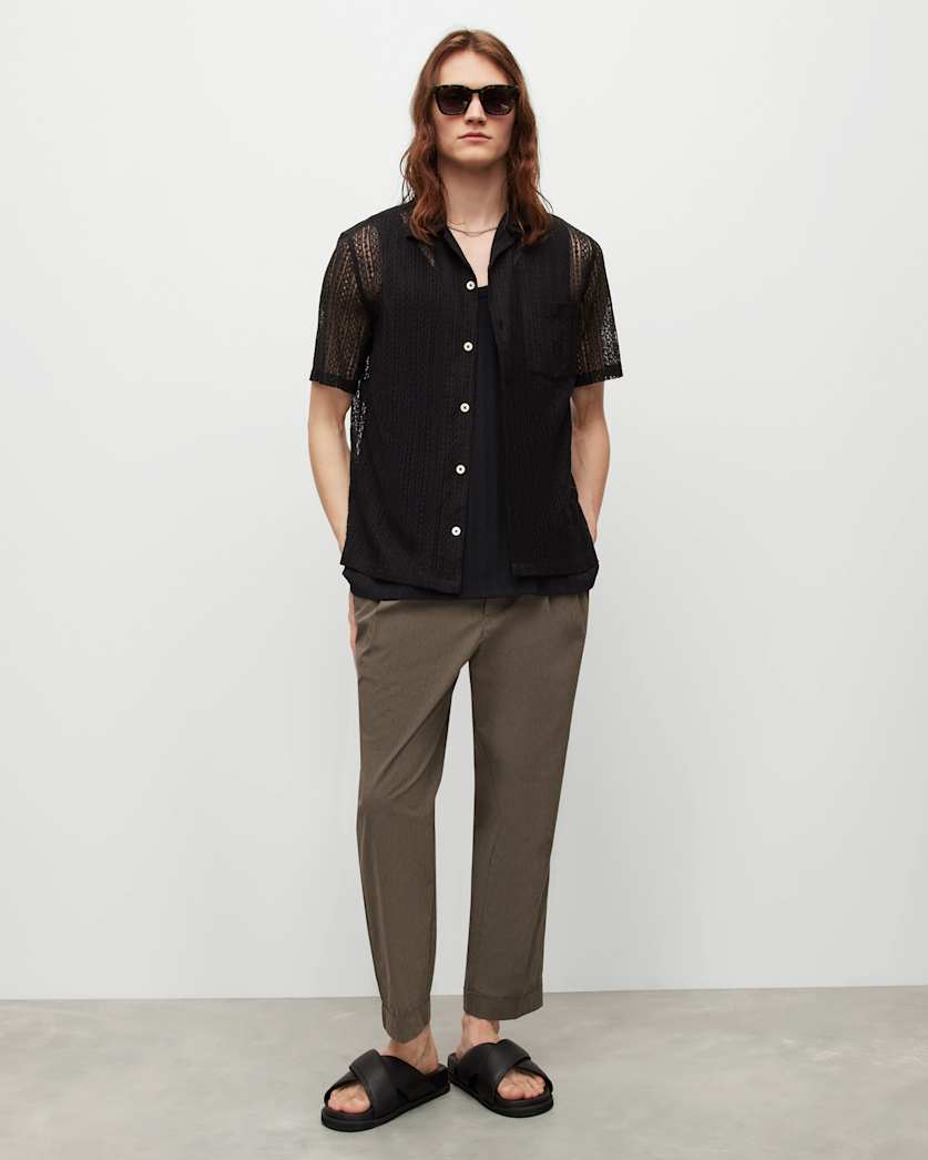 Capella Mid-Rise Cropped Taper Trousers